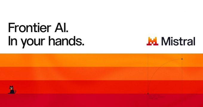 Le logo de Mistral AI, partenaire de Microsoft dans l'IA en Europe
