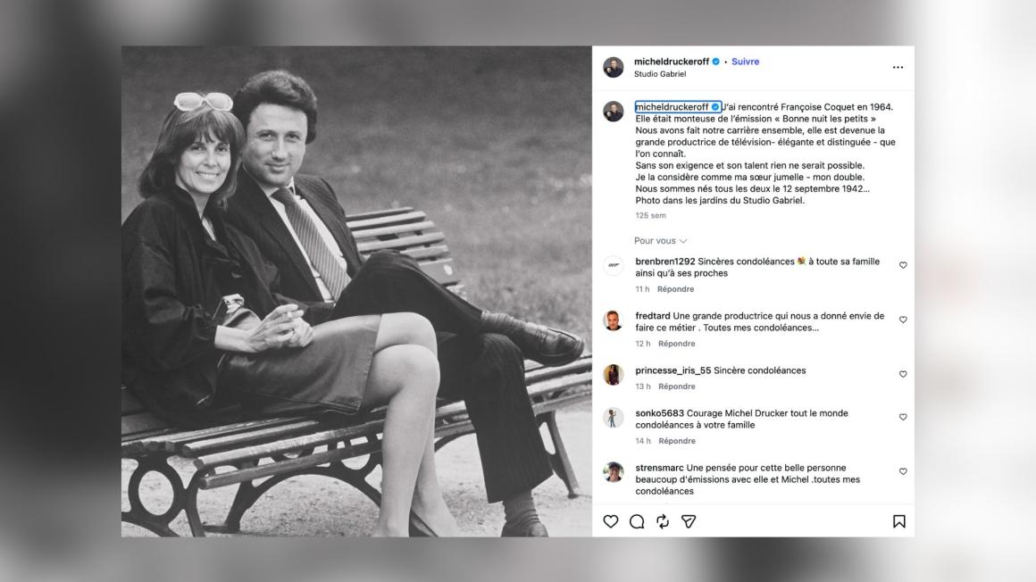 Françoise Coquet, productrice historique de Michel Drucker, est décédée à 83 ans