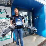 Technologie française : à Brest, MéthoDrone industrialise le nettoyage de bâtiments par drone